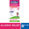 Children's Benadryl Dye-Free Allergy Liquid, Bubble Gum, 8 fl. oz