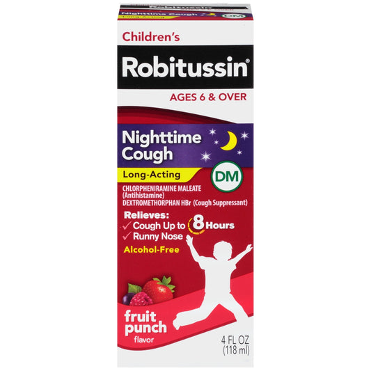 Children's Robitussin Kids Cough and Cold Medicine for Nighttime Relief, 4 Fl Oz