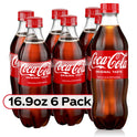 Coca-Cola Soda Pop, 16.9 fl oz, 6 Pack Bottles