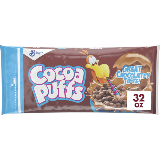 Cocoa Puffs Breakfast Cereal Bag, 32 oz
