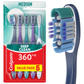 Colgate 360° Manual Toothbrush with Tongue and Cheek Cleaner, Medium, 5 Ct.