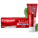 Colgate Optic White Advanced Hydrogen Peroxide Toothpaste, Sparkling White, 3.2 oz