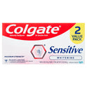 Colgate Sensitive Toothpaste, Whitening, Fresh Mint Gel Formula, 6 oz, 2 Pack