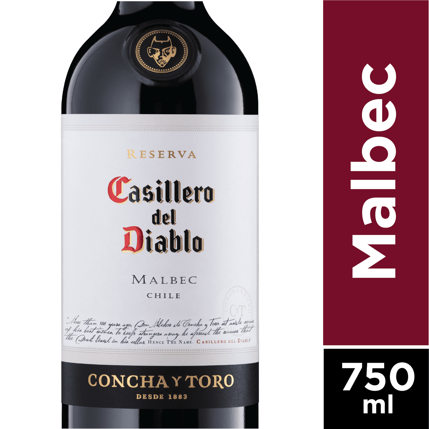 Concha Y Toro Casillero Diablo Malbec Wine, 750 mL