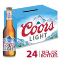 Coors Light Lager Beer, 24 Pack, 12 fl oz Bottles, 4.2% ABV