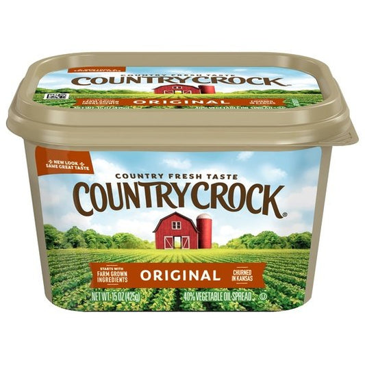 Country Crock Original Vegetable Oil Spread, 15 oz Tub (Refrigerated)