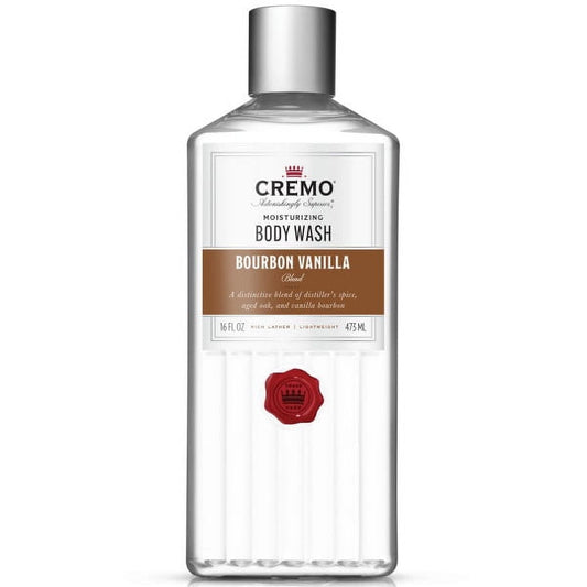 Cremo Mens Body Wash 16 Oz, Bourbon Vanilla Scent