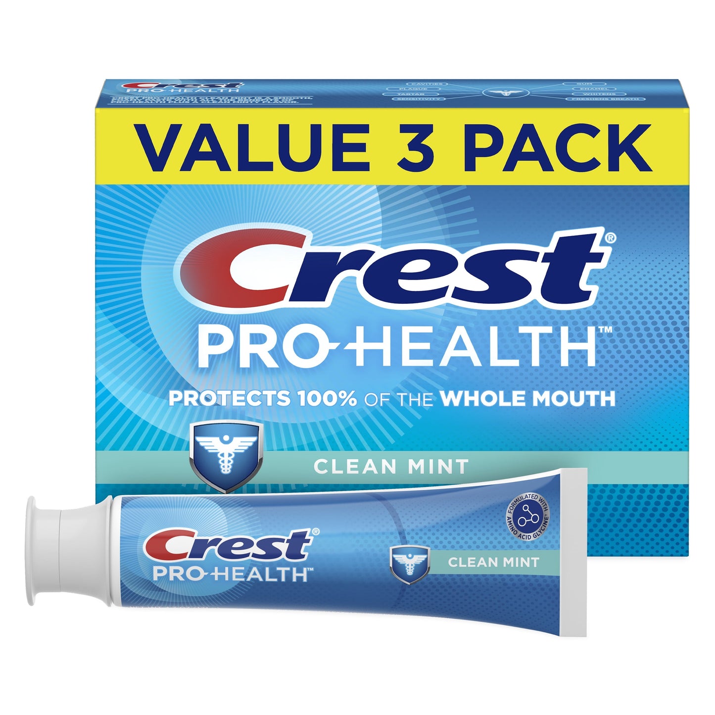 Crest Pro-Health Clean Mint Toothpaste (4.3oz) Triple Pack