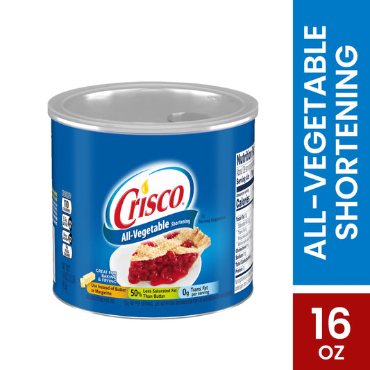 Crisco All-Vegetable Shortening, 16 oz