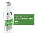 Curel Fragrance Free Lotion, Sensitive Hypoallergenic Lotion for Dry Skin, Dermatologist Recommended, 20 OZ