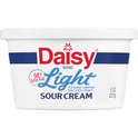 Daisy Pure and Natural Light Sour Cream, 50% Less Fat, 8 oz Tub (Refrigerated)