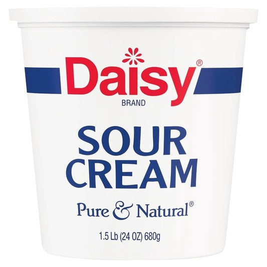 Daisy Pure and Natural Sour Cream, 24 oz (1.5 lb) Tub (Refrigerated)