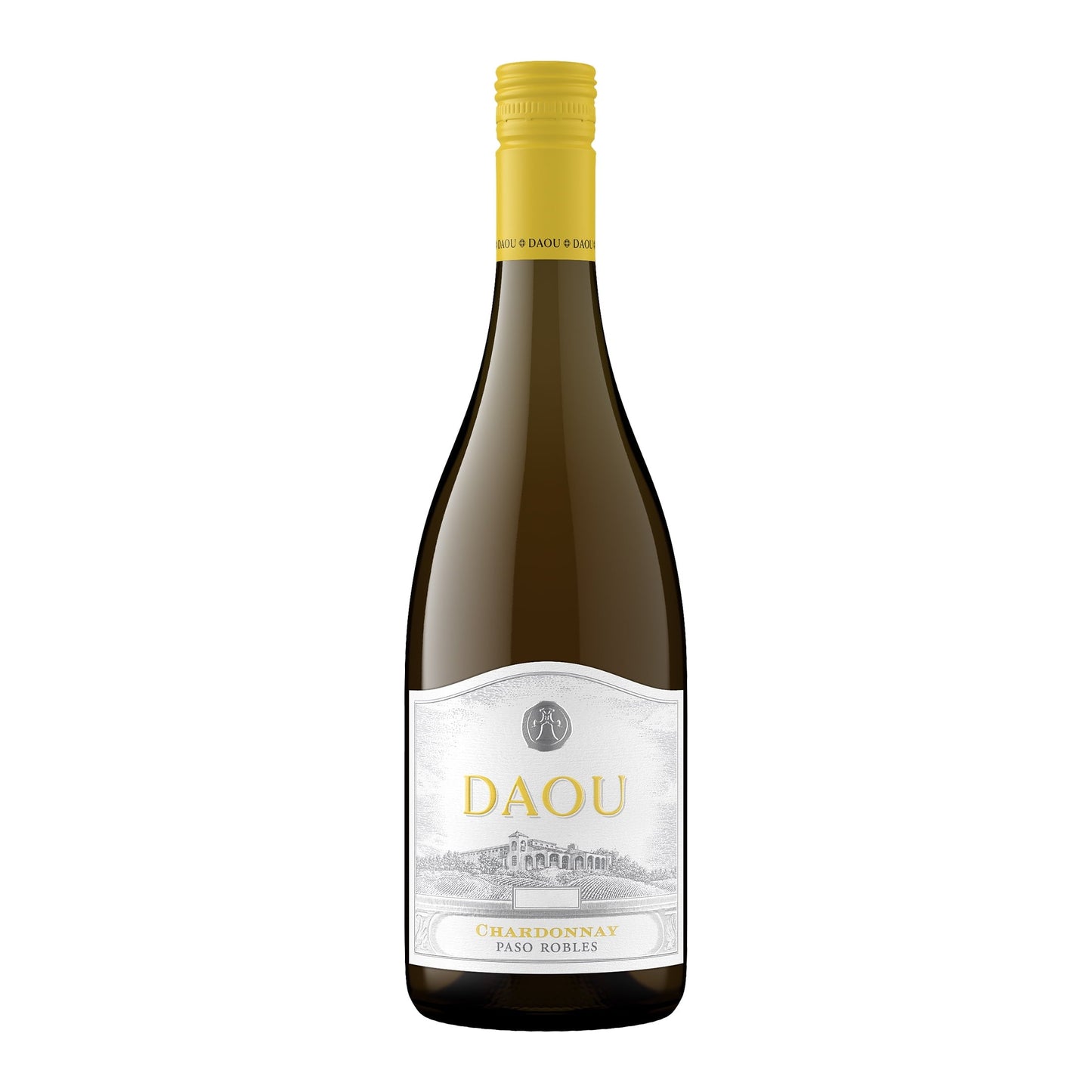 Daou Chardonnay White Wine, Paso Robles CA, 750ml Glass Bottle, 5-150ml Servings