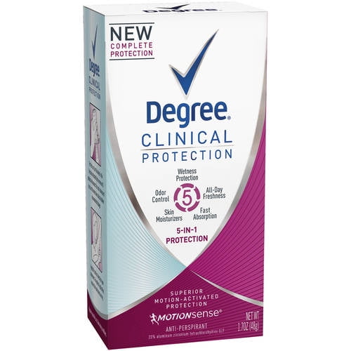Degree Clinical Protection Long Lasting Antiperspirant Deodorant Stick, 1.7 oz