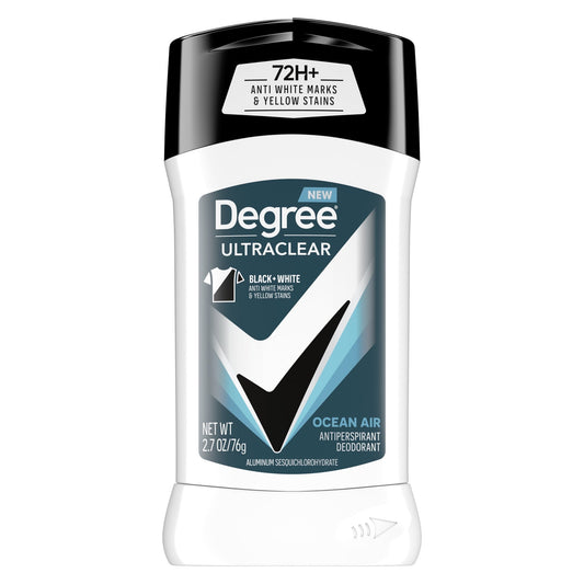 Degree Ultra Clear Long Lasting Men's Antiperspirant Deodorant Stick, Ocean Air, 2.7 oz