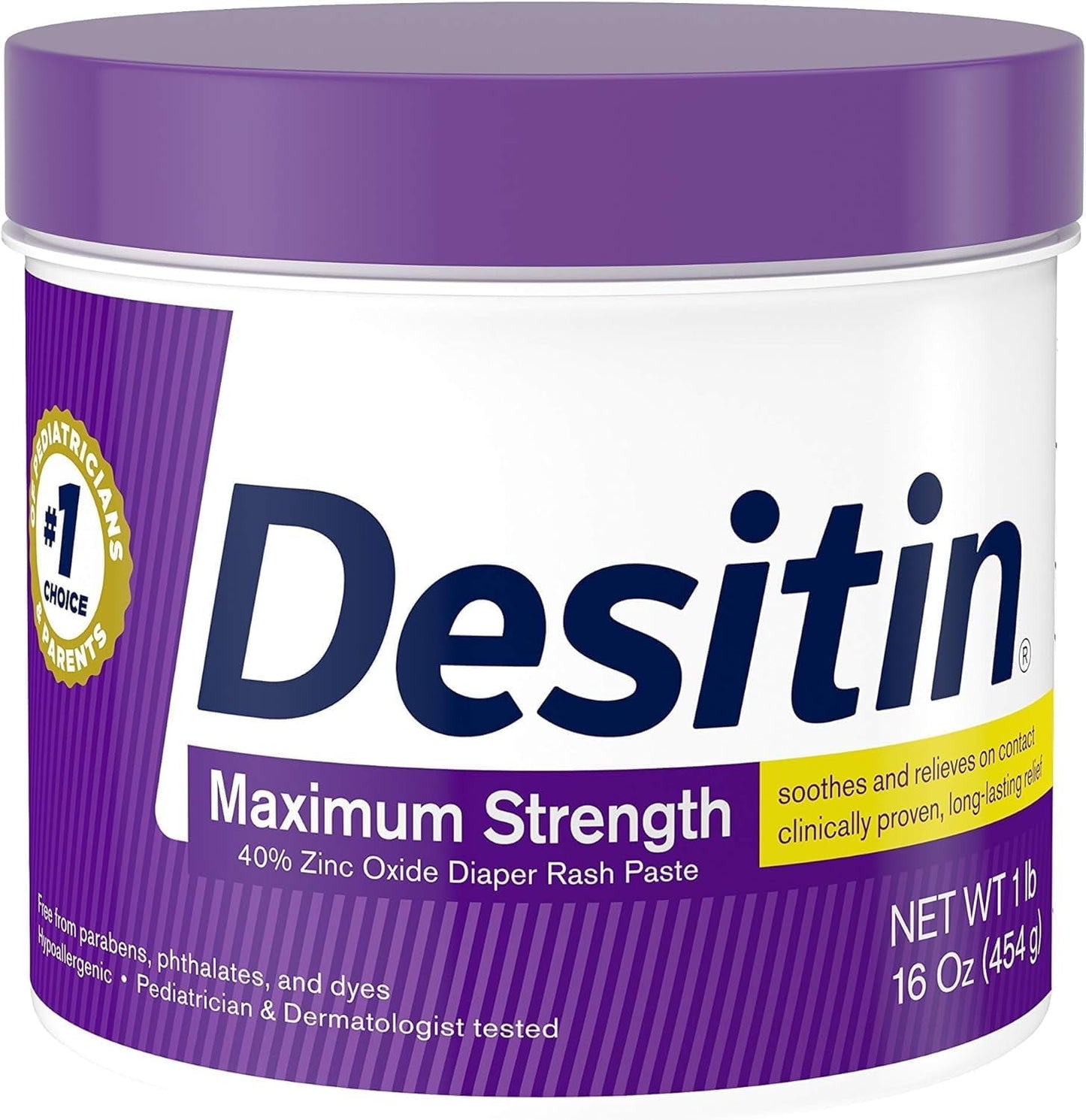 Desitin Maximum Strength Baby Diaper Rash Cream with Zinc Oxide, 16 oz