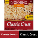 DiGiorno Frozen Pizza, Cheese-Lovers Classic Crust Pizza with Tomato Sauce, 19.1 oz (Frozen)