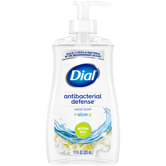 Dial Antibacterial Liquid Hand Soap, White Tea, 11 fl oz