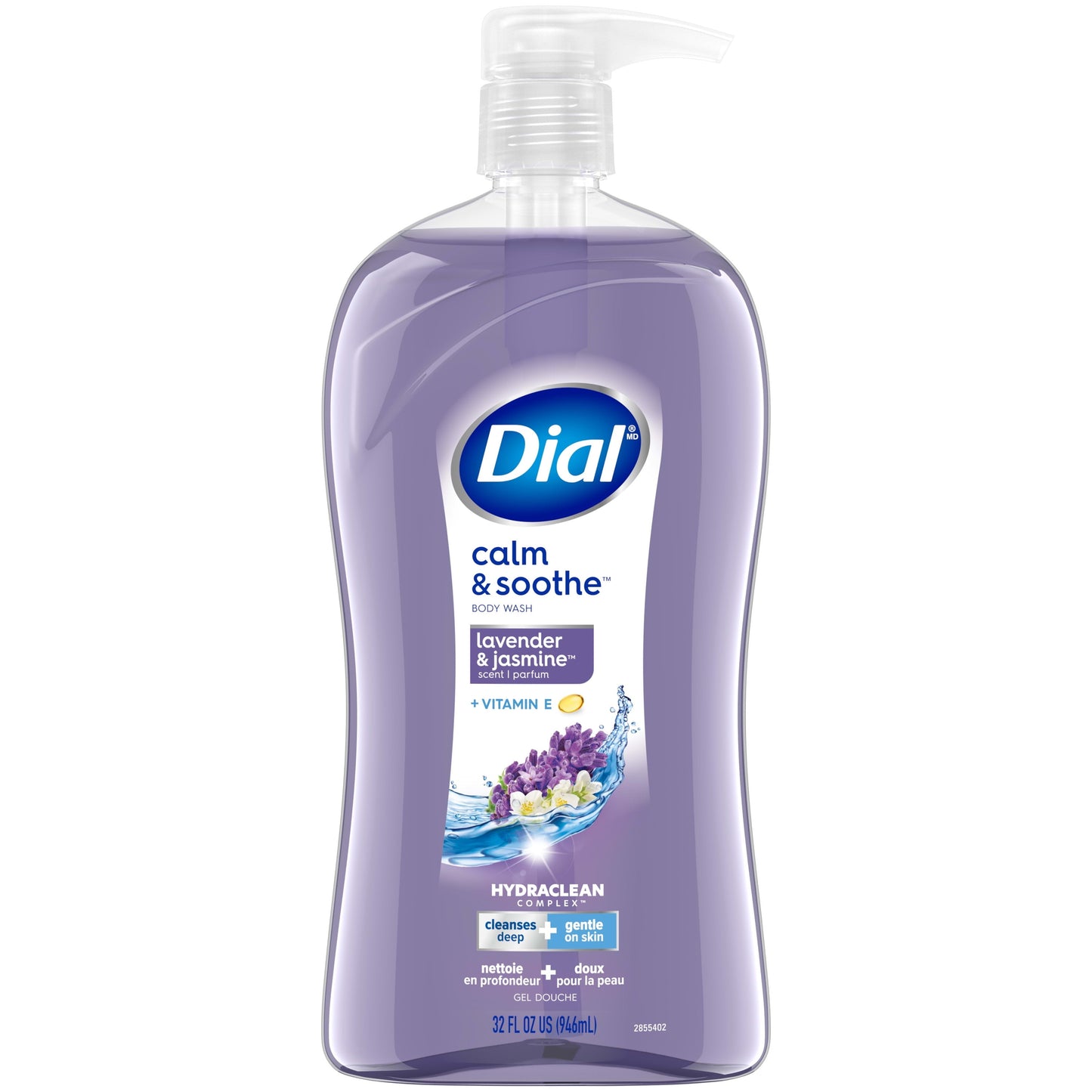 Dial Body Wash, Calm & Soothe Lavender & Jasmine Scent, 32 fl oz