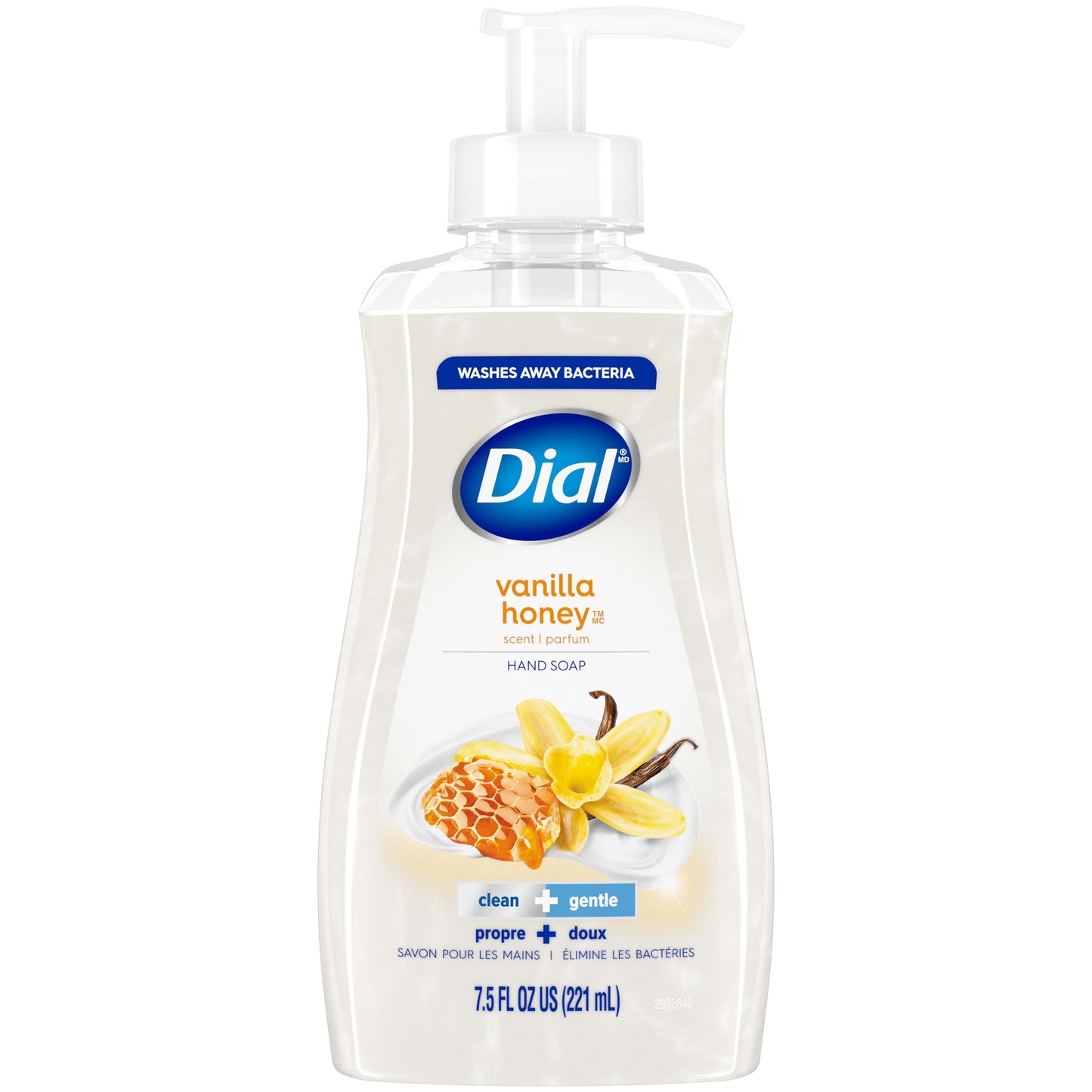 Dial Liquid Hand Soap, Vanilla & Honey, 7.5 Ounce