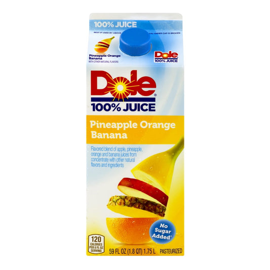 Dole, 100% Pineapple Orange Banana, 59 Fl. Oz.