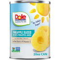 Dole Canned Pineapple Fruit Slices In 100% Pineapple Juice, 20 oz