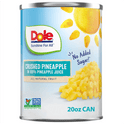 Dole Crushed Pineapple in 100% Pineapple Juice, 20 oz Can