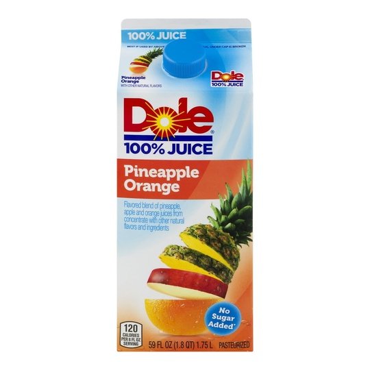 Dole Pineapple Orange 100% Juice 59 oz Bottle