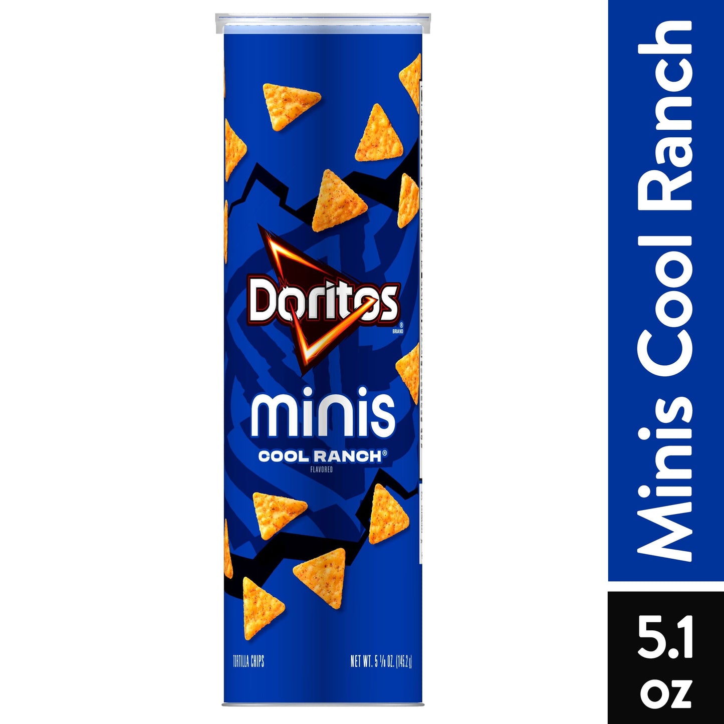 Doritos Minis Cool Ranch Flavored Snack Chips Canister, 5.125 oz