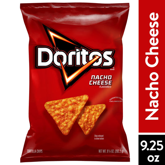 Doritos Nacho Cheese Flavored Tortilla Chips, 9.25 oz Bag