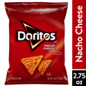 Doritos Tortilla Chips Nacho Cheese Flavored Snack Chips, 2.75 oz Bag
