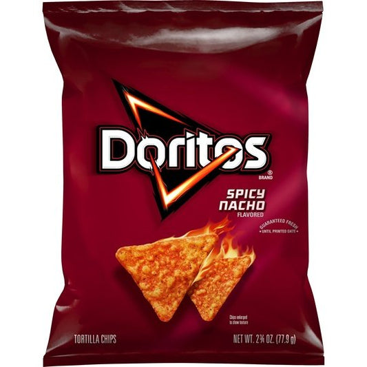 Doritos Tortilla Chips Spicy Nacho 2.75 Ounce