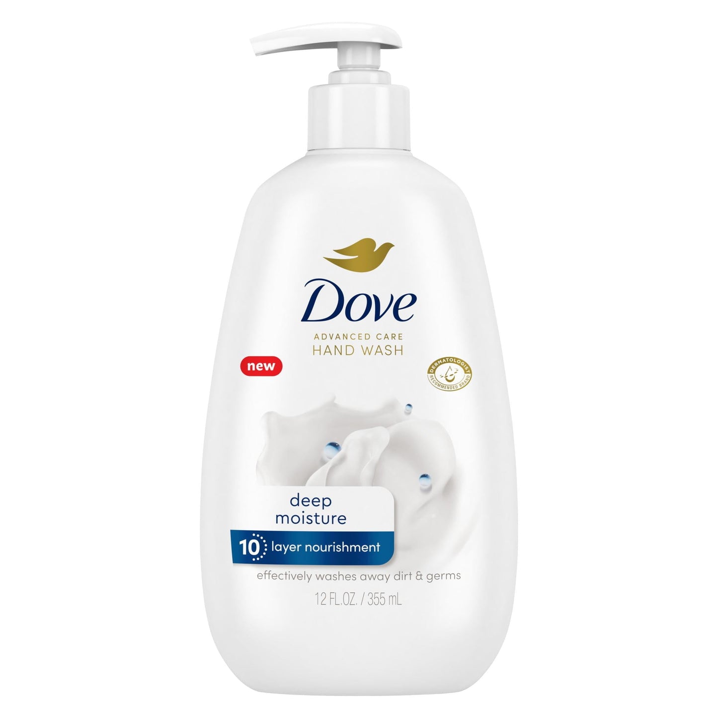 Dove Advanced Care Daily Use Deep Moisture Hand Soap, 12 fl oz