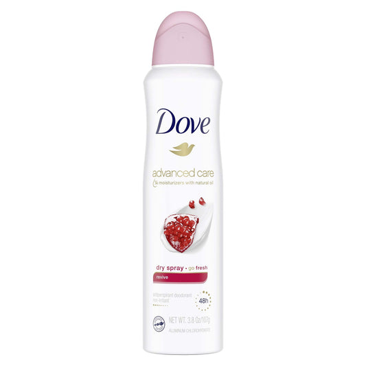 Dove Advanced Care Long Lasting Women's Antiperspirant Deodorant Dry Spray, Fruity, 3.8 oz