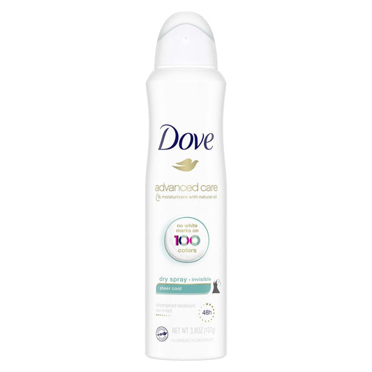 Dove Advanced Care Long Lasting Women's Antiperspirant Deodorant Dry Spray, Grapefruit, 3.8 oz