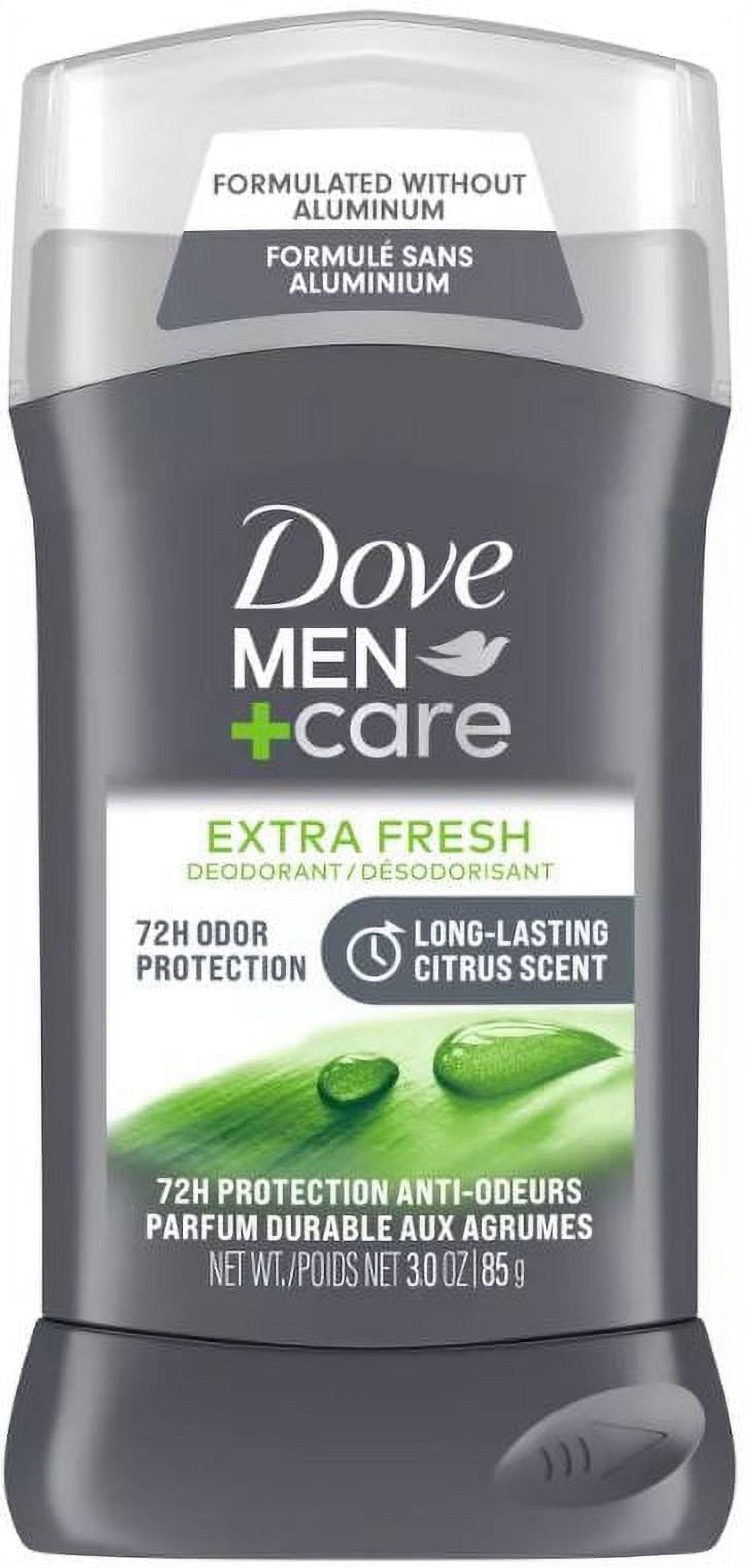 Dove Men+Care Extra Fresh Long Lasting Antiperspirant Deodorant Stick, Citrus, 3 oz