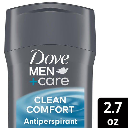 Dove Men+Care Long Lasting Antiperspirant Deodorant Stick, Clean Comfort, 2.7 oz