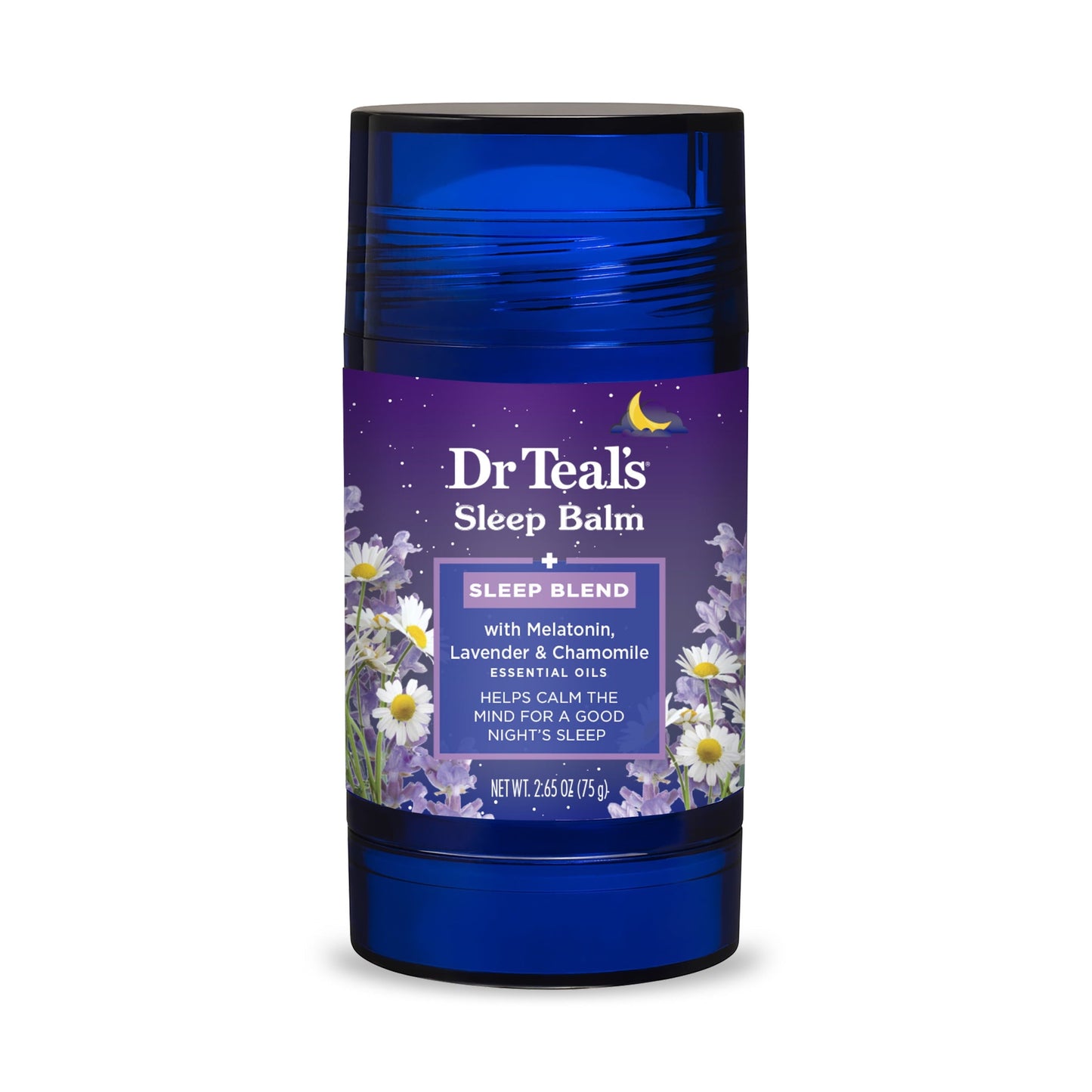 Dr Teal's Melatonin Sleep Body Balm with Lavender & Chamomile Oils, 2.65 oz