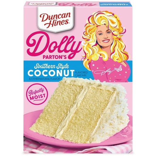 Duncan Hines Dolly Parton's Favorite Coconut Flavored Cake Mix, 15.25 oz