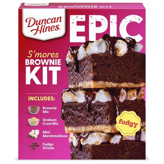 Duncan Hines Epic Kit, Smores Brownie Mix Kit, 24.16 oz.