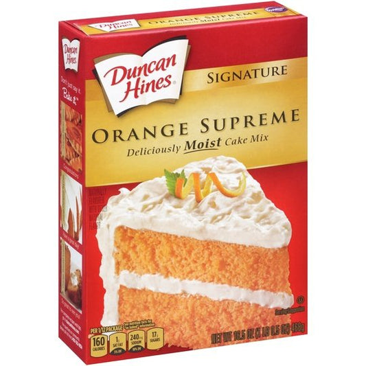 Duncan Hines Moist Deluxe Orange Supreme Cake Mix 18.25 oz