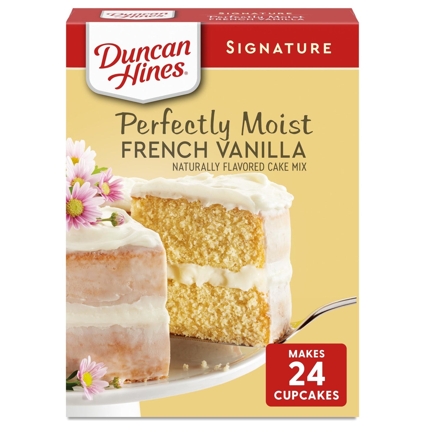 Duncan Hines Signature Perfectly Moist French Vanilla Cake Mix, 15.25 oz