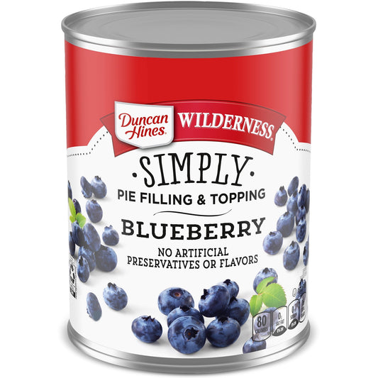 Duncan Hines Wilderness Blueberry Pie Filling and Topping, 21 oz.