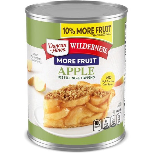 Duncan Hines Wilderness More Fruit Apple Pie Filling and Topping, 21 oz.