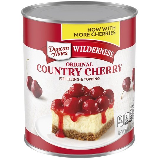 Duncan Hines, Wilderness Original Ctry Pie Filling and Topping, Cherry, 21 oz