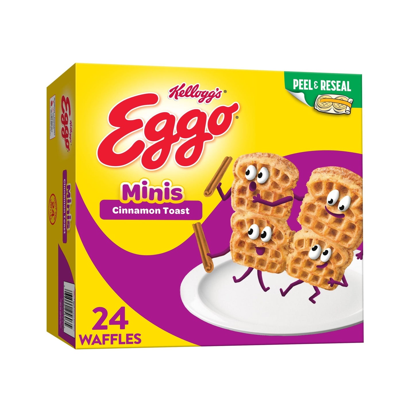 Eggo Minis Cinnamon Toast Waffle Bites, 25.8 oz, 24 Count (Frozen)