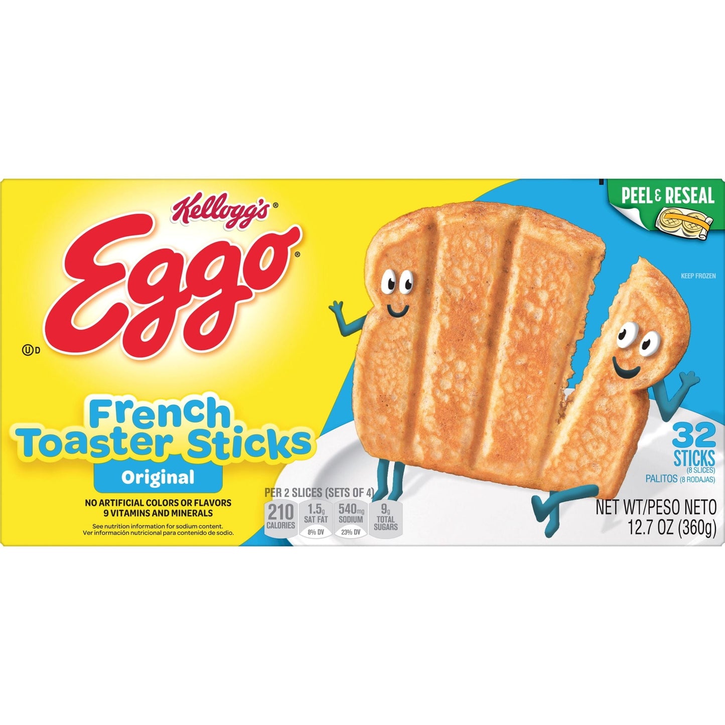 Eggo Original French Toast Sticks, 12.7 oz, 32 Count (Frozen)