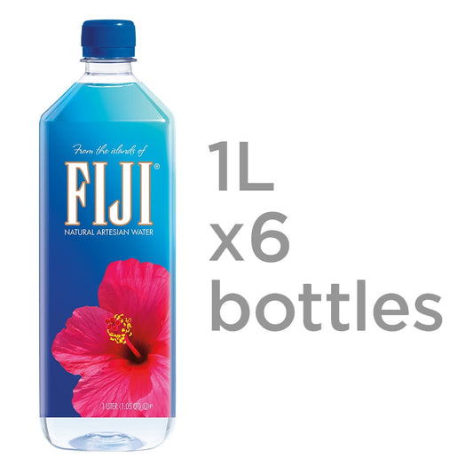 FIJI Natural Artesian Water, 33.8 Fl Oz (Pack of 6)