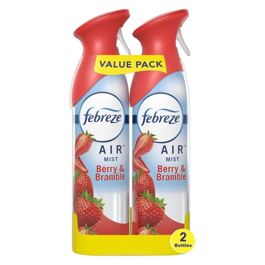 Febreze Air Effects Odor-Fighting Air Freshener Berry & Bramble, 8.8 oz. Aerosol Can, Pack of 2