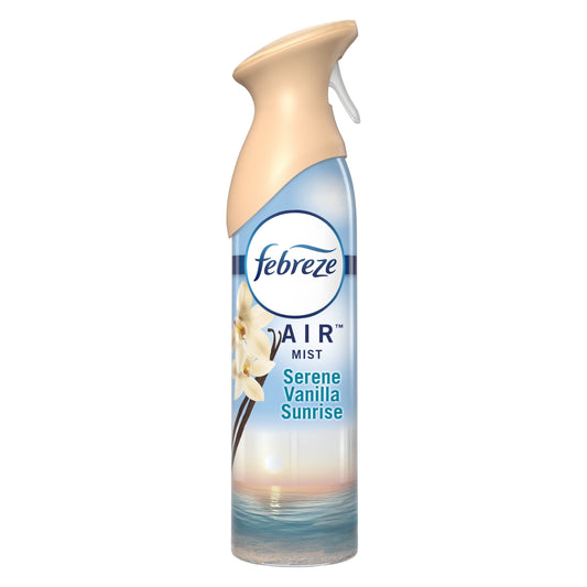 Febreze Air Effects Odor-Fighting Air Freshener Serene Vanilla Sunrise, 8.8 oz. Aerosol Can